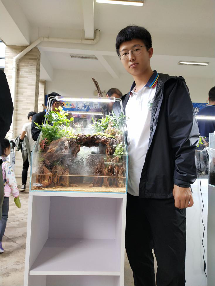 水陆缸一等奖(作品名称:福地洞天,参赛队员:李金明)